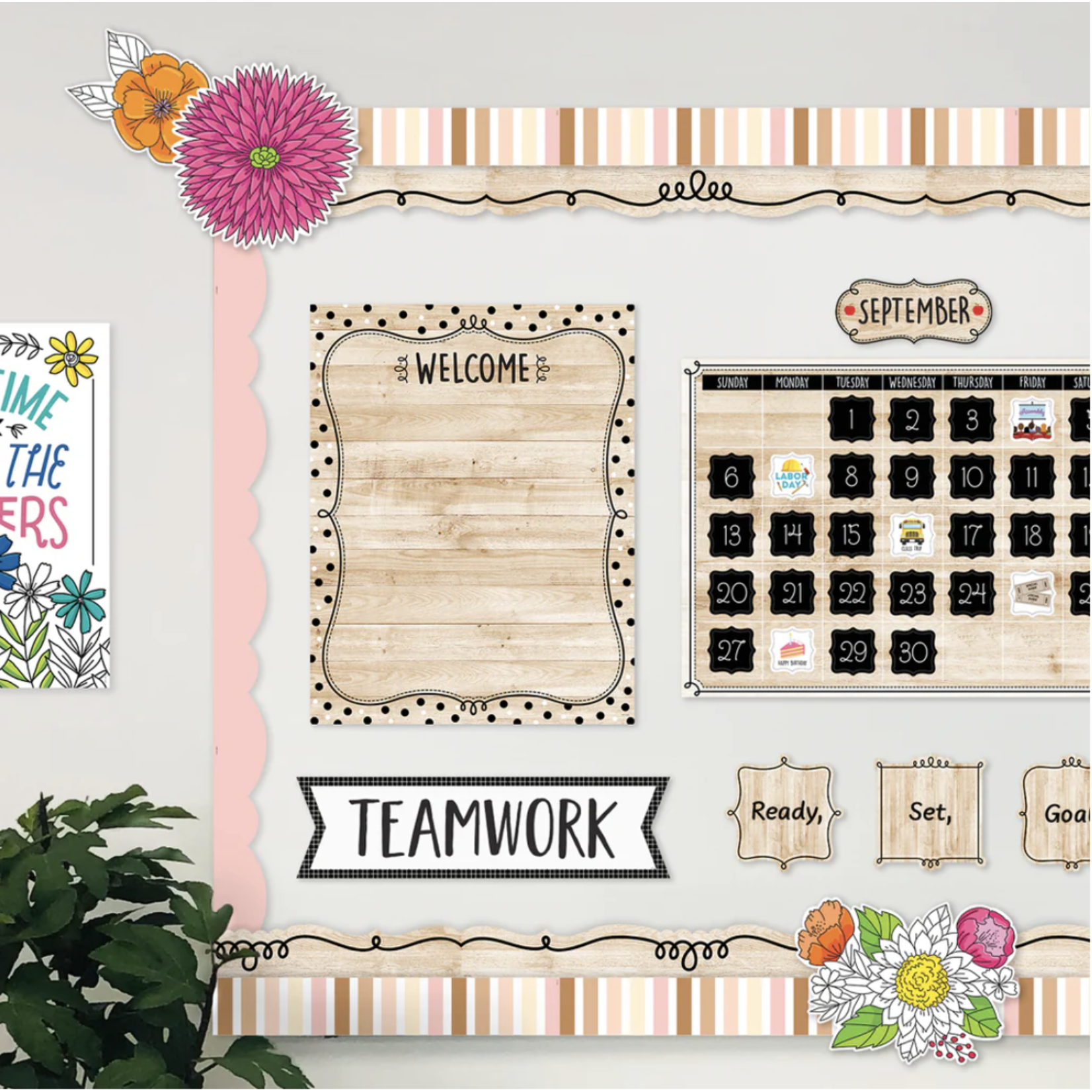 CREATIVE TEACHING PRESS Core Decor Loop-de-Doodle on Wood EZ Border