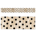 CREATIVE TEACHING PRESS Core Decor Polka Dots on Wood EZ Border