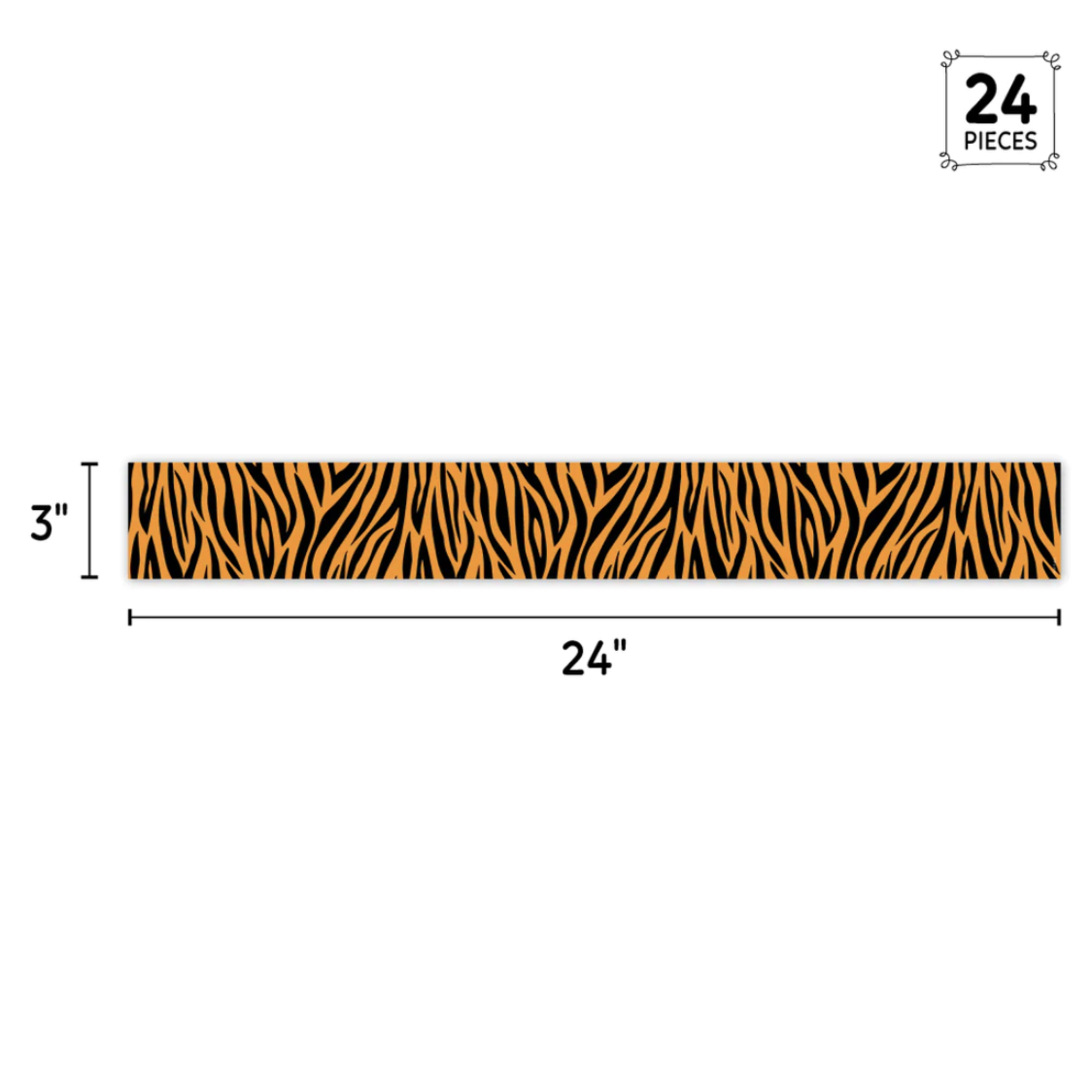 CREATIVE TEACHING PRESS Jungle Friends Tiger Stripes EZ Border