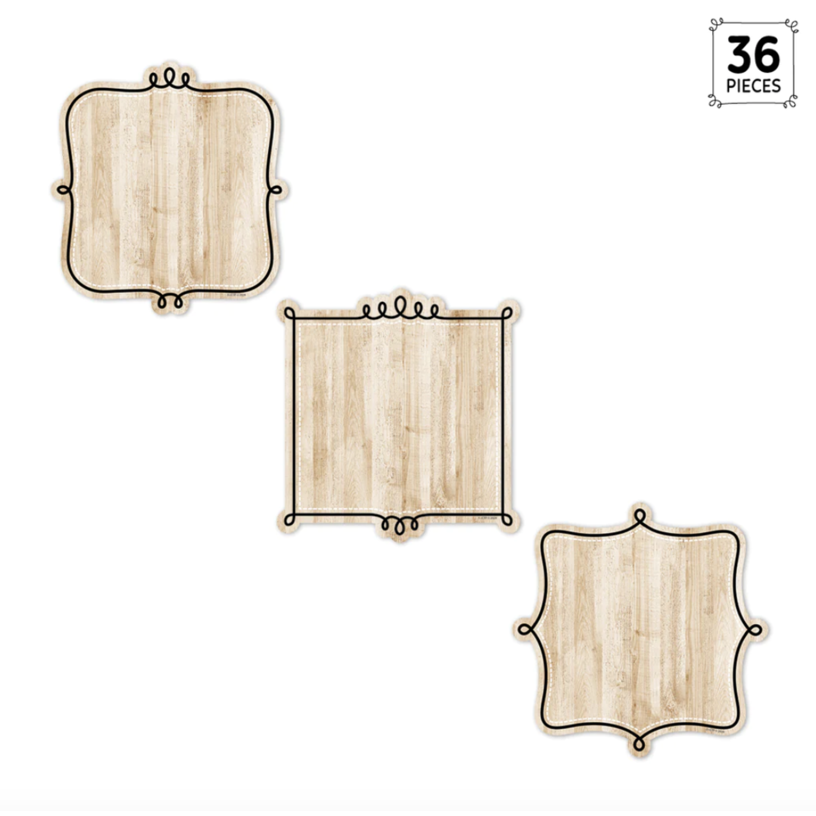 CREATIVE TEACHING PRESS Core Decor Loop-de-Loop on Wood 6" Designer Cut-Outs