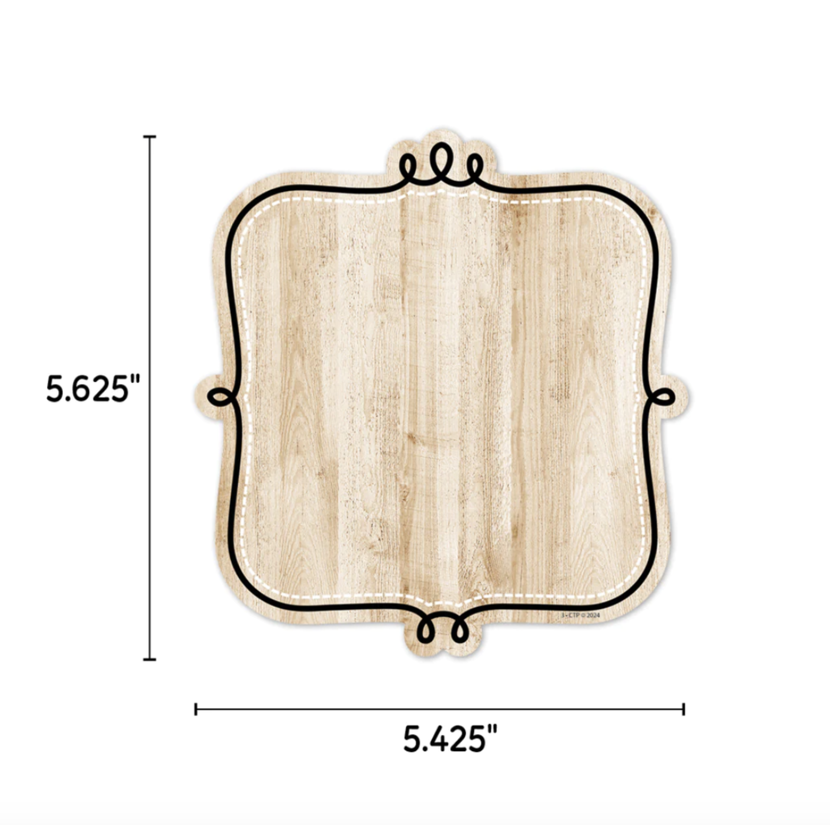 CREATIVE TEACHING PRESS Core Decor Loop-de-Loop on Wood 6" Designer Cut-Outs