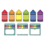 CREATIVE TEACHING PRESS Core Decor Doodle Crayons 6" Designer Cut-Outs