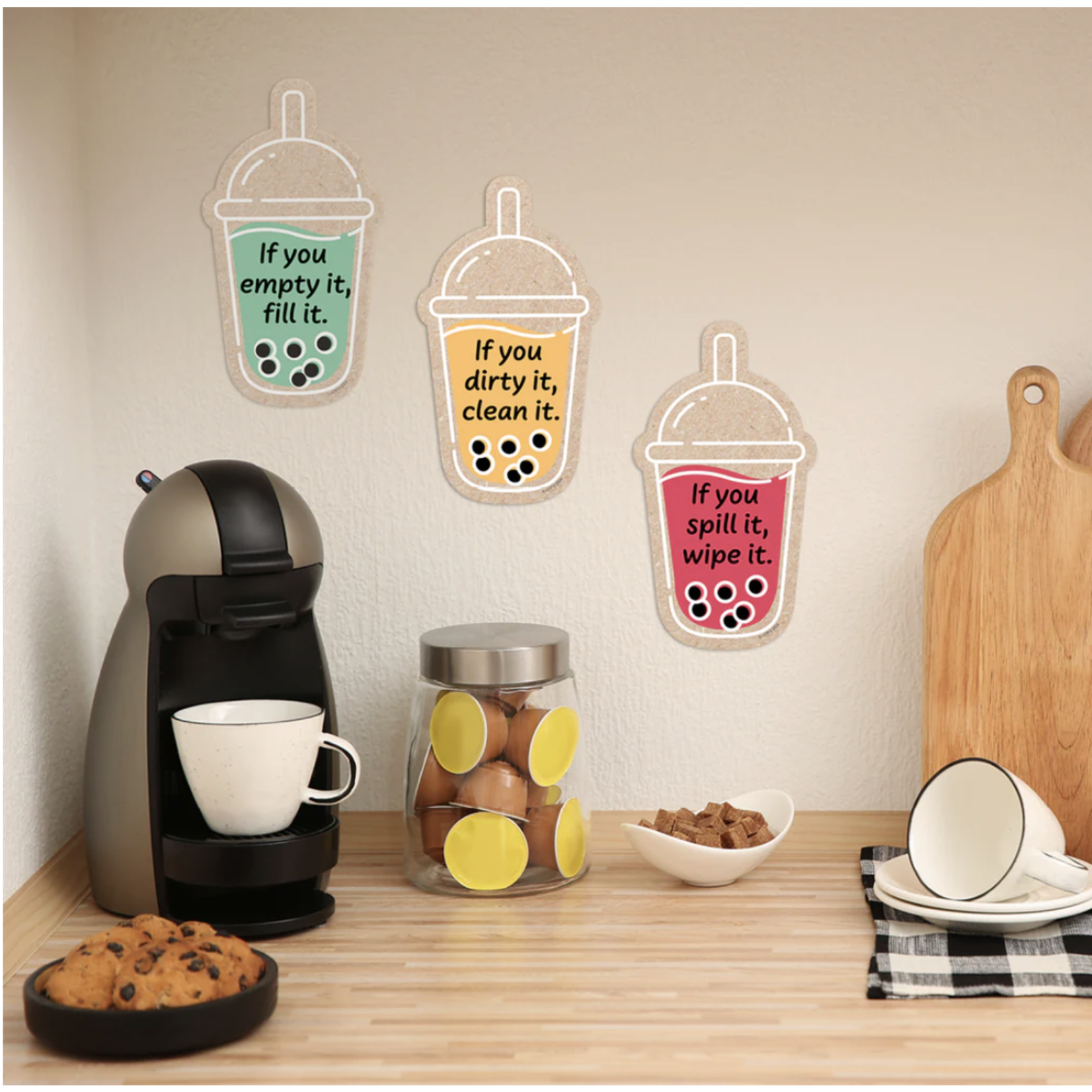 CREATIVE TEACHING PRESS Krafty Pop! Boba Cups 6" Designer Cut-Outs