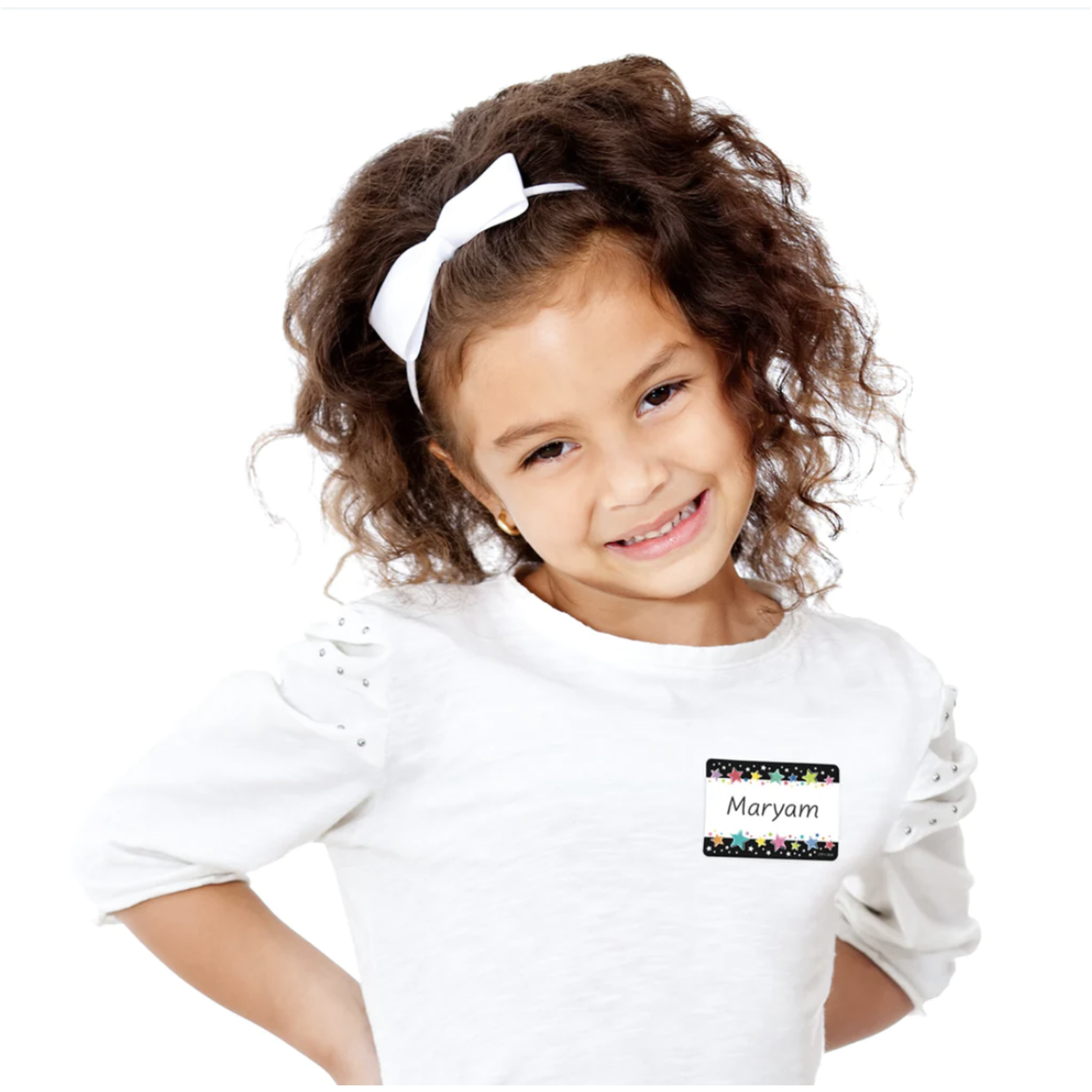 CREATIVE TEACHING PRESS Star Bright Colorful Stars on Black Labels