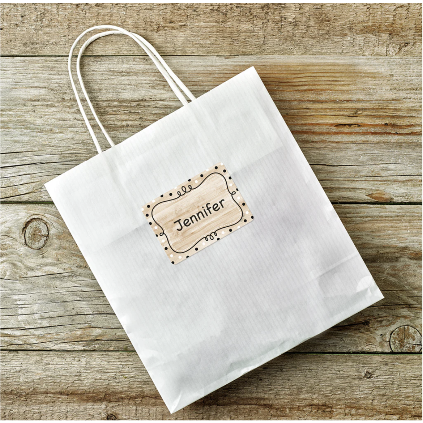 CREATIVE TEACHING PRESS Core Decor Loop-de-Dots on Wood Labels