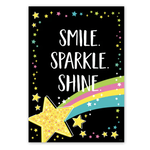CREATIVE TEACHING PRESS Star Bright Inspire U Smile. Sparkle. Shine. Poster