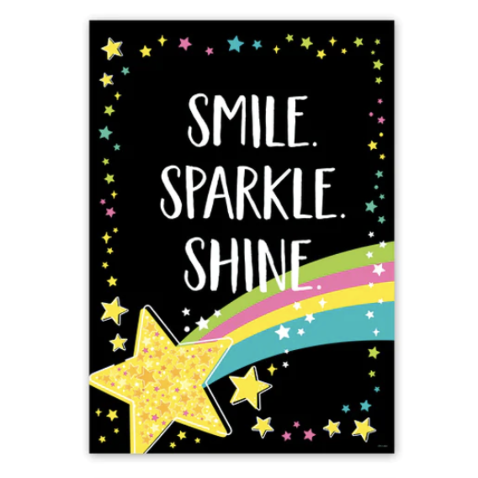CREATIVE TEACHING PRESS Star Bright Inspire U Smile. Sparkle. Shine. Poster