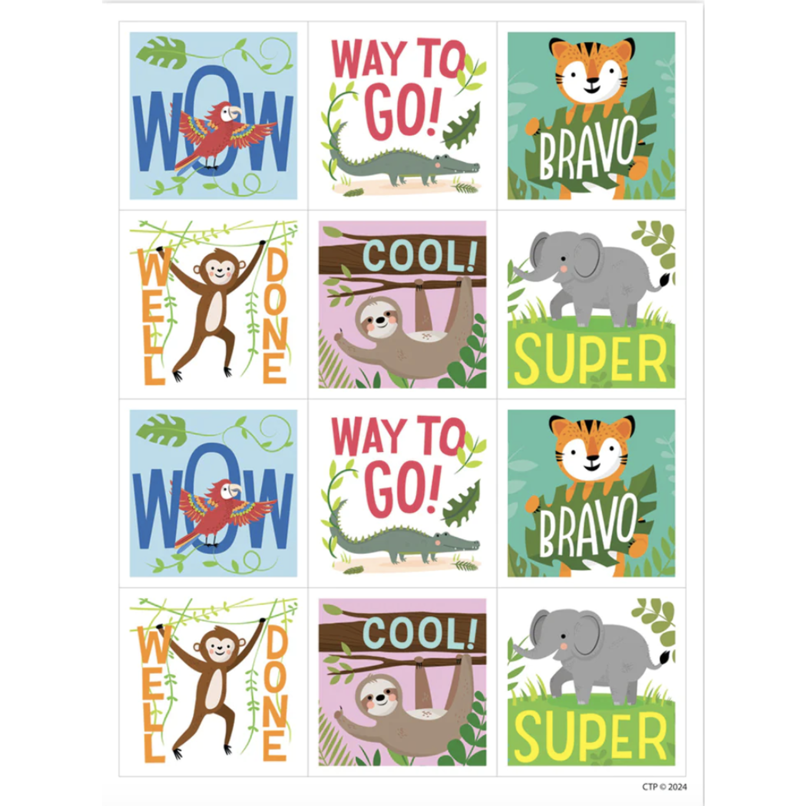 CREATIVE TEACHING PRESS Jungle Friends Reward Stickers