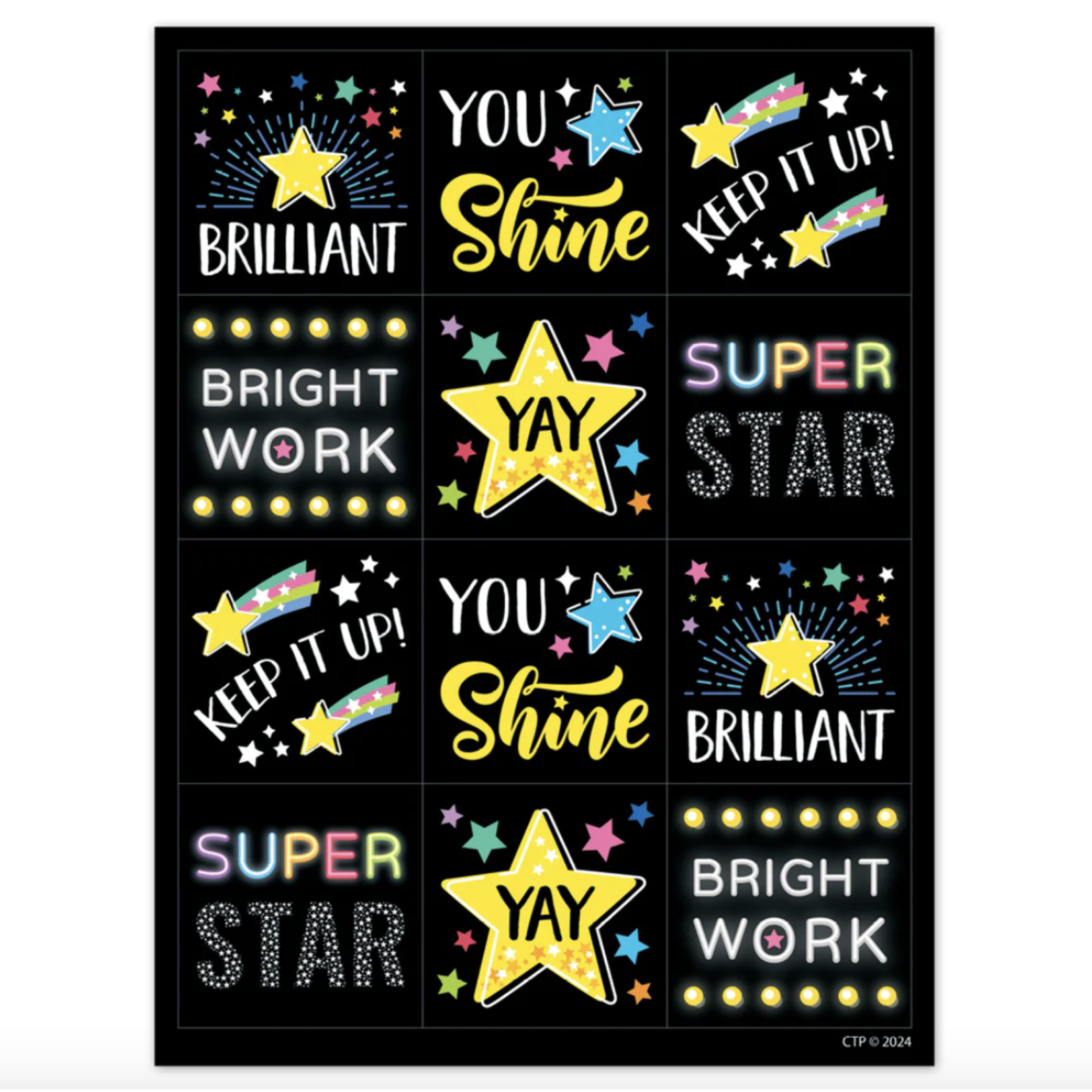 CREATIVE TEACHING PRESS Star Bright Reward Stickers