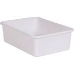TEACHER CREATED RESOURCES White Large Plastic Storage Bin