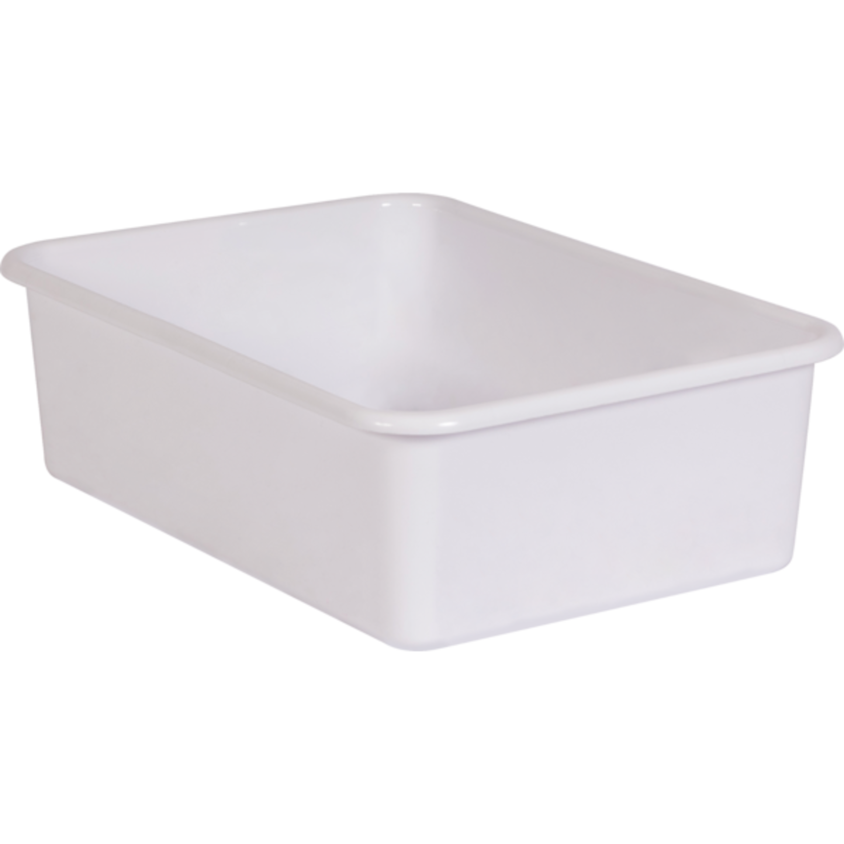 TEACHER CREATED RESOURCES White Large Plastic Storage Bin