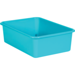 TEACHER CREATED RESOURCES Teal Large Plastic Storage Bin