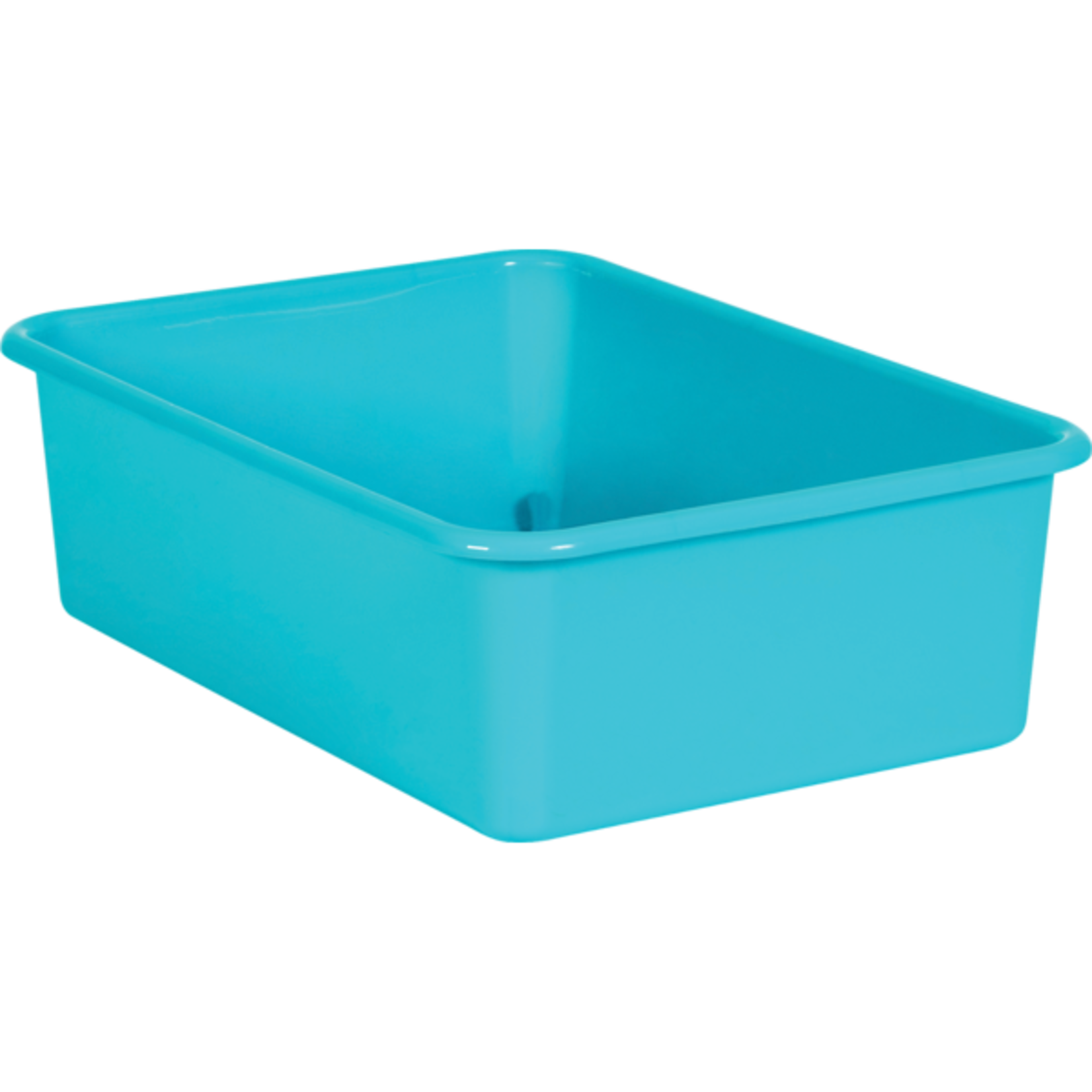 TEACHER CREATED RESOURCES Teal Large Plastic Storage Bin