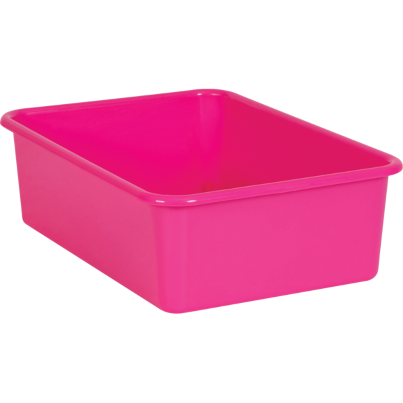 TEACHER CREATED RESOURCES Pink Large Plastic Storage Bin