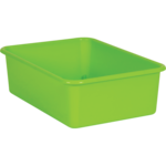 TEACHER CREATED RESOURCES Lime Large Plastic Storage Bin