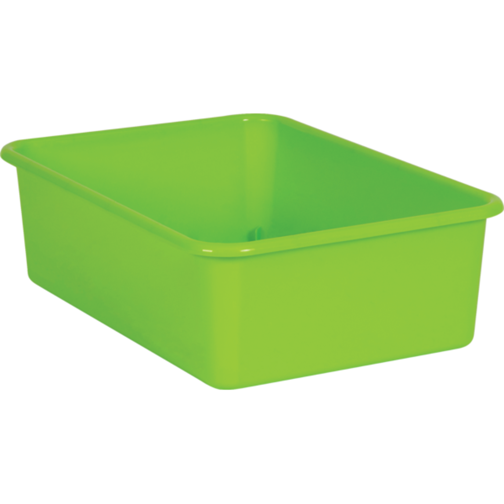 TEACHER CREATED RESOURCES Lime Large Plastic Storage Bin