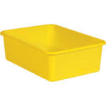 TEACHER CREATED RESOURCES Yellow Large Plastic Storage Bin