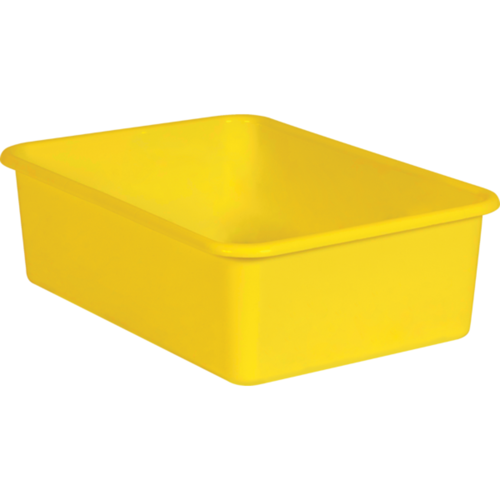 TEACHER CREATED RESOURCES Yellow Large Plastic Storage Bin