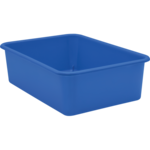 TEACHER CREATED RESOURCES Blue Large Plastic Storage Bin