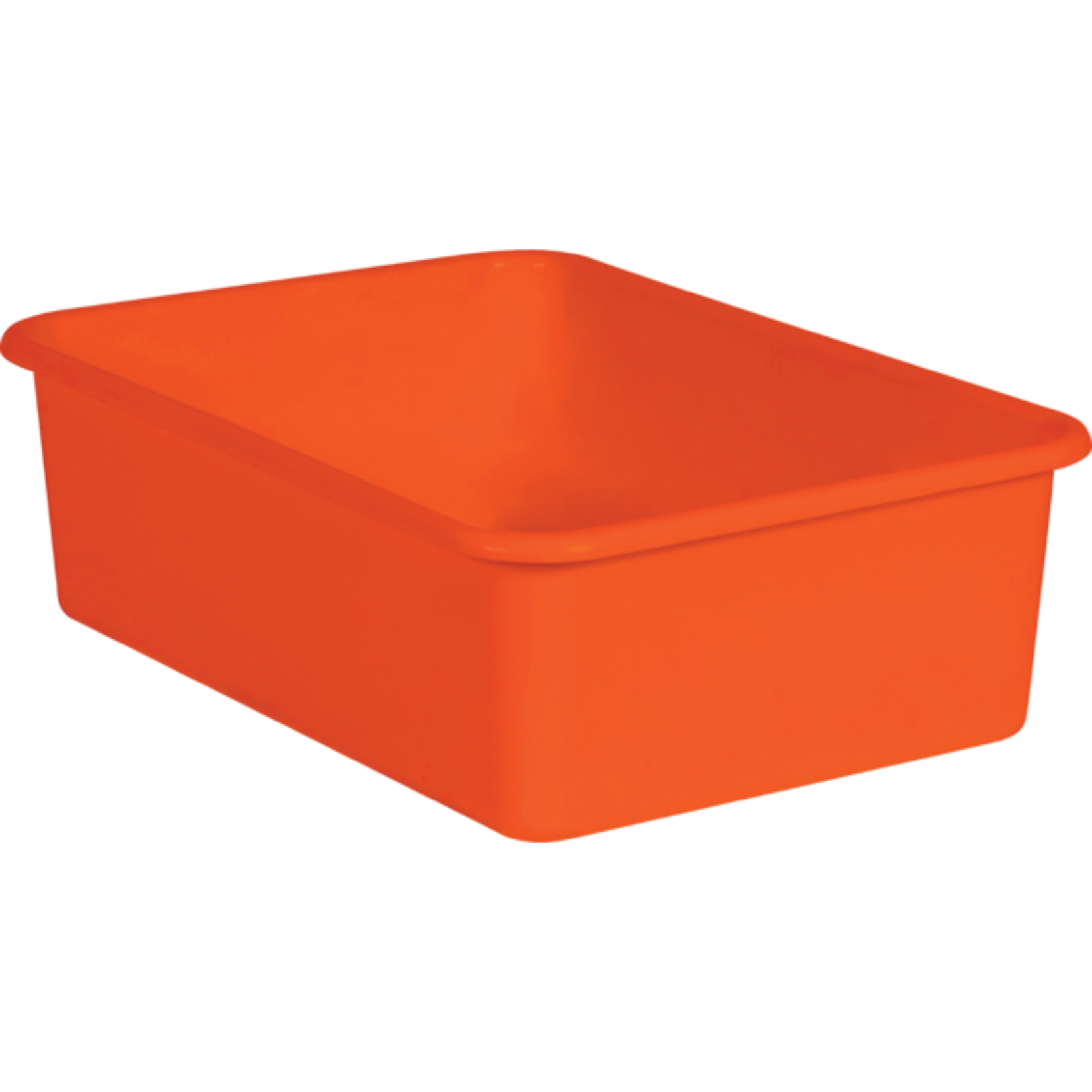 TEACHER CREATED RESOURCES Orange Large Plastic Storage Bin