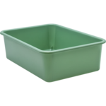 TEACHER CREATED RESOURCES Eucalyptus Green Large Plastic Storage Bin