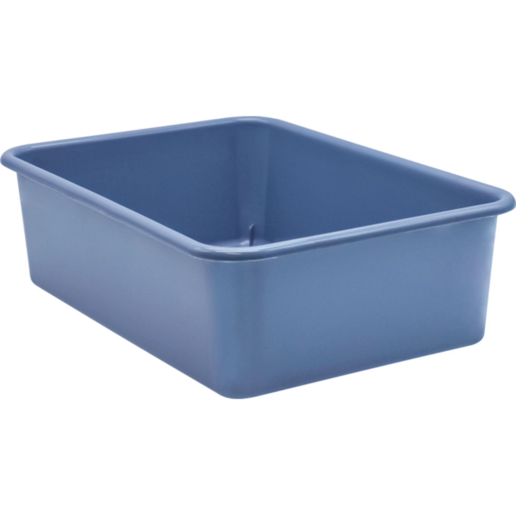 TEACHER CREATED RESOURCES Slate Blue Large Plastic Storage Bin