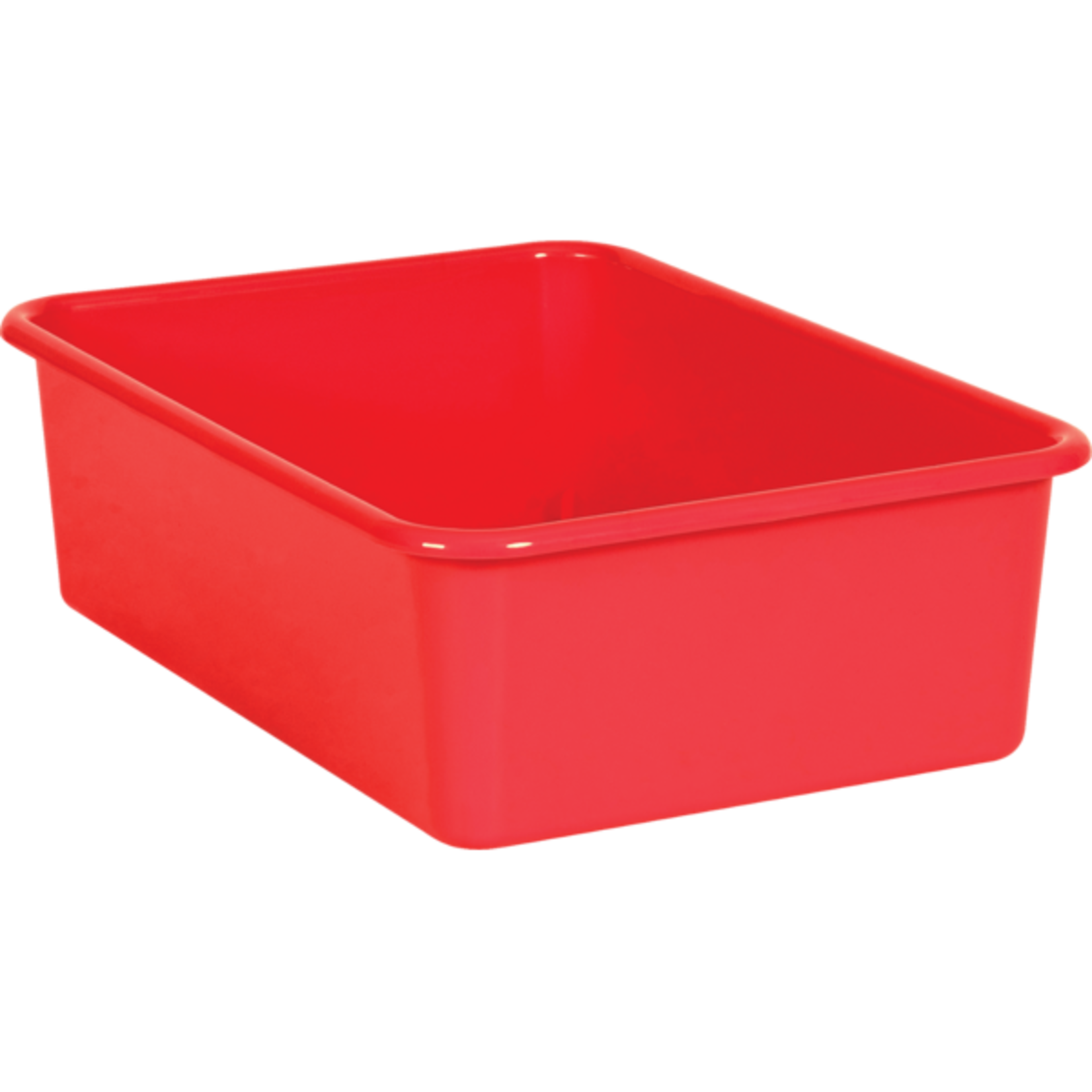 TEACHER CREATED RESOURCES Red Large Plastic Storage Bin