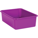 TEACHER CREATED RESOURCES Purple Large Plastic Storage Bin