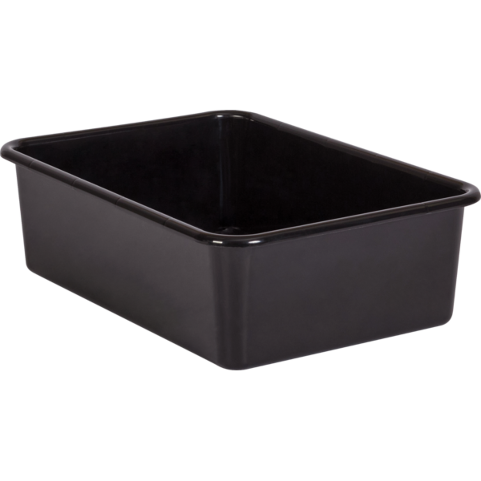 TEACHER CREATED RESOURCES Black Large Plastic Storage Bin
