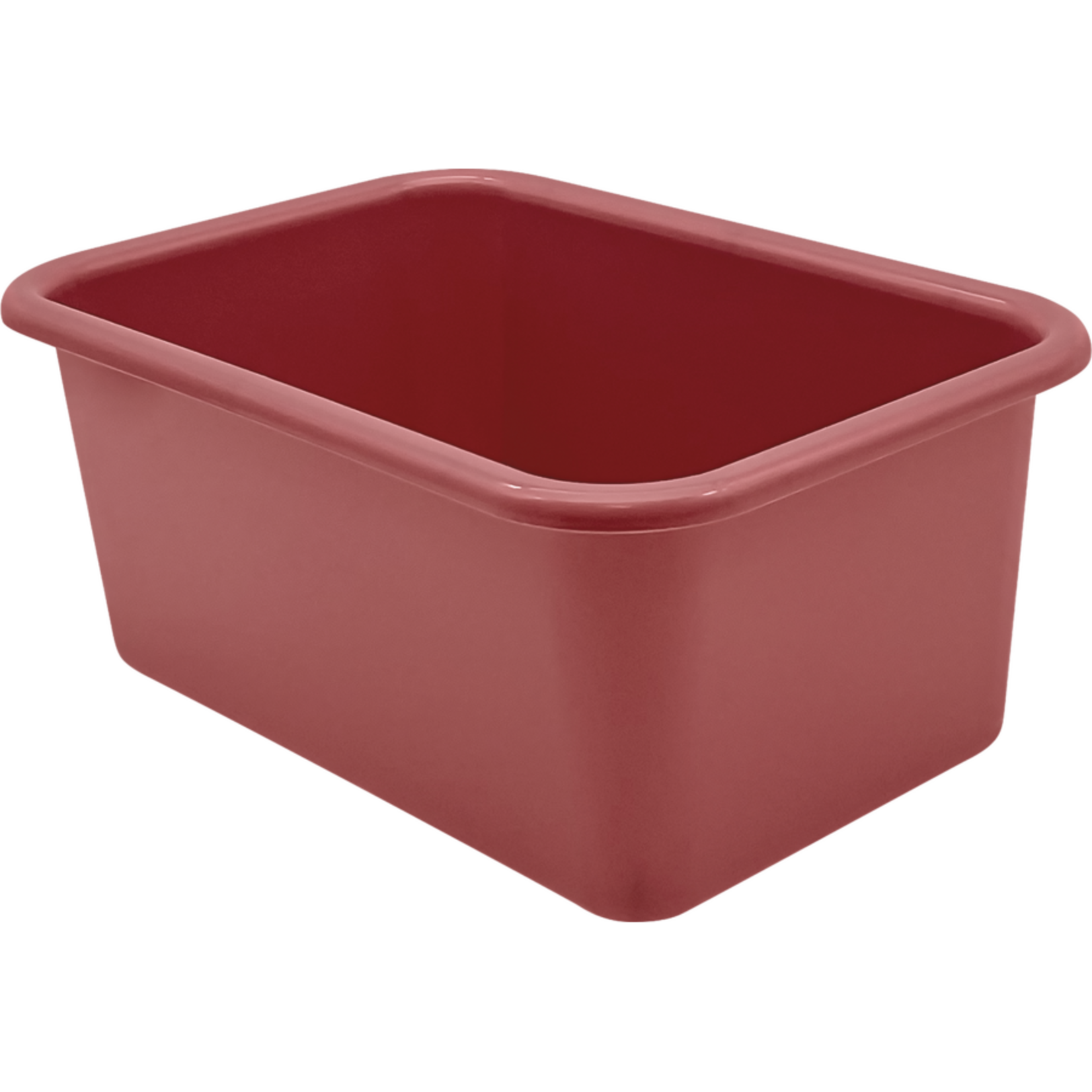 TEACHER CREATED RESOURCES Deep Rose Small Plastic Storage Bin