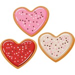 Heart Cookies Paper Cut-Outs