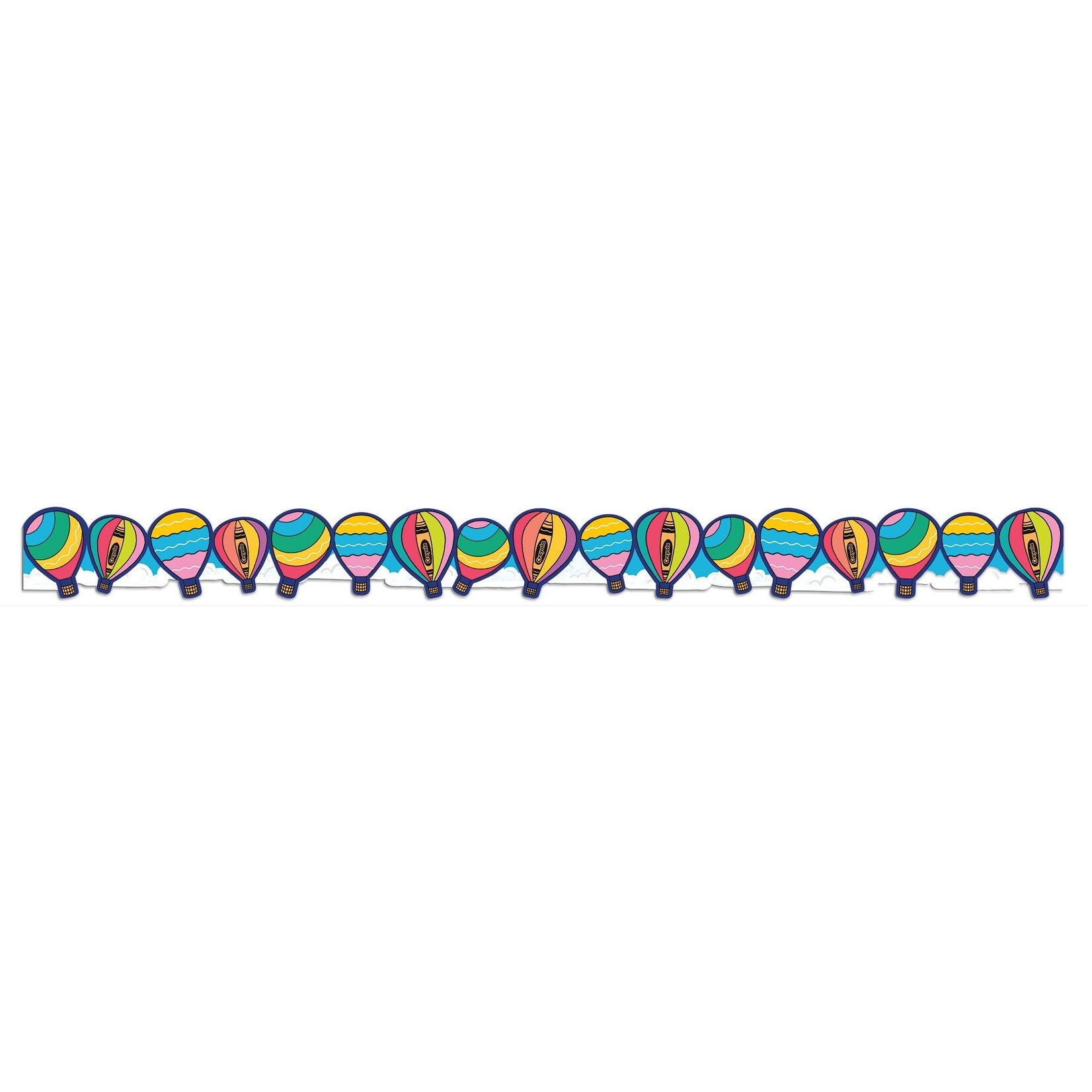 Crayola Colors of Kindness Hot Air Balloons Deco Trim