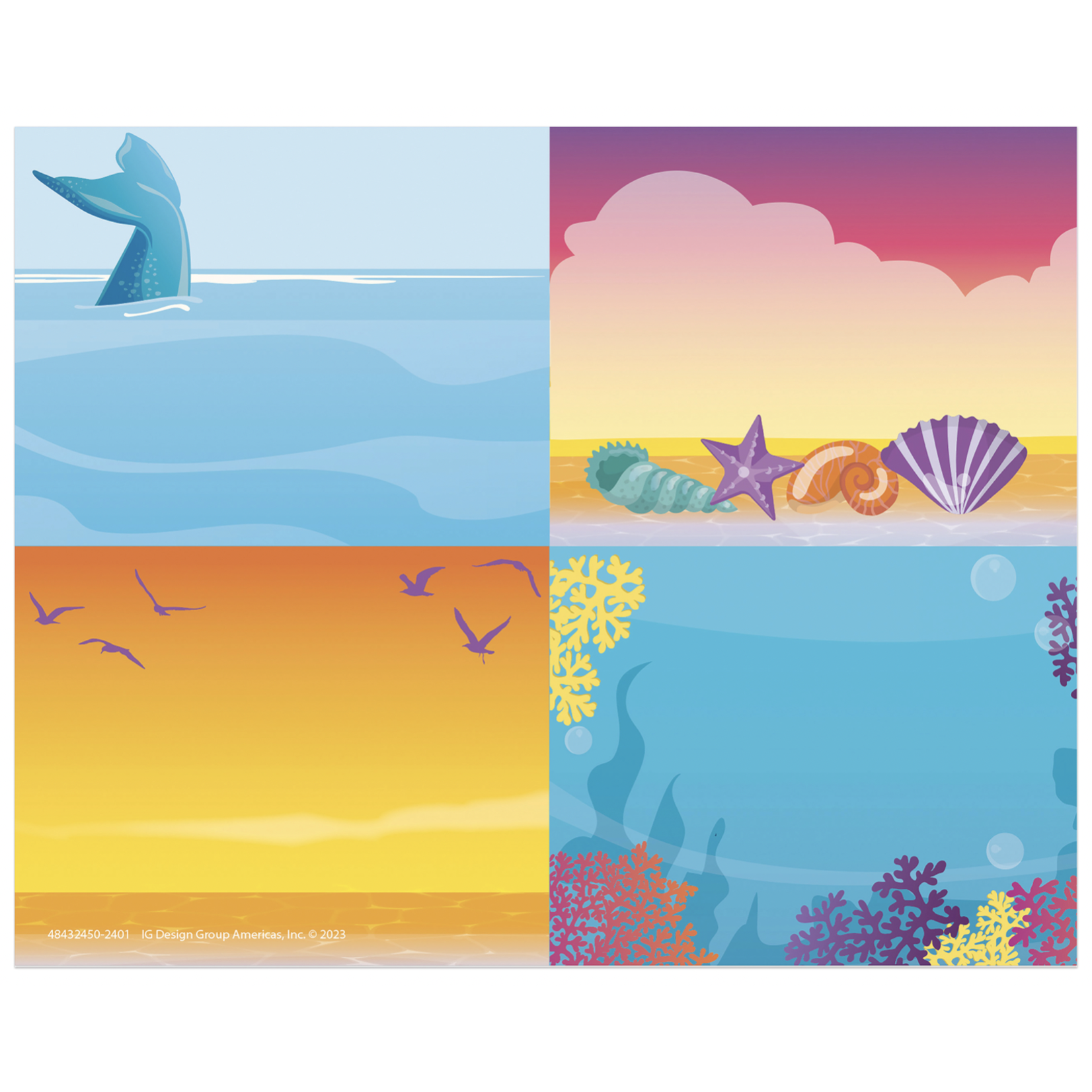 Seas the Day Name Tags