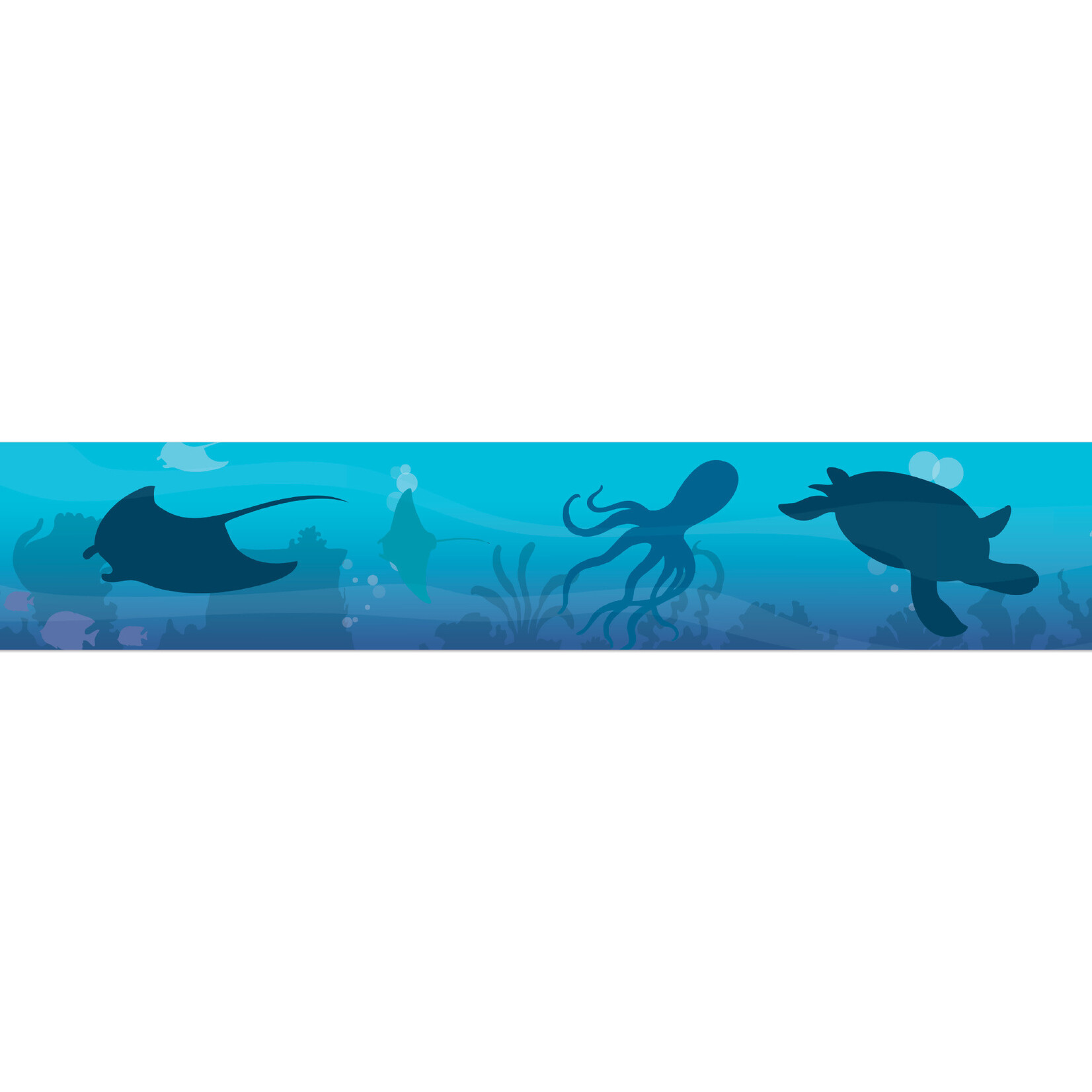Seas the Day Blue Silhouettes Trim