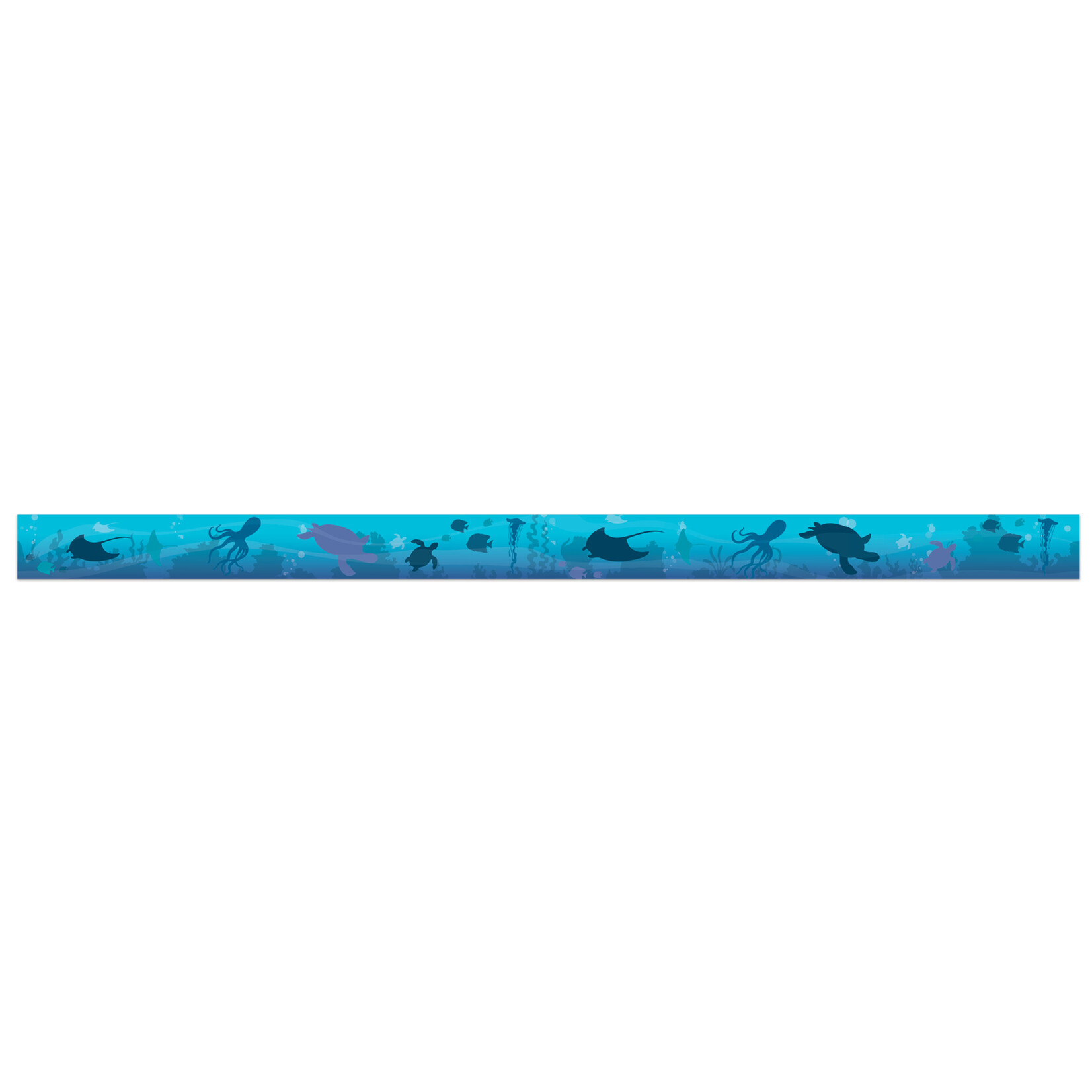 Seas the Day Blue Silhouettes Trim