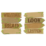 Once Upon A Dream Directional Signs Mini Bulletin Board Set