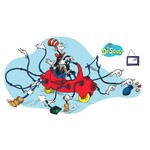 Dr Seuss Giant Cat In Car Bulletin Board Set