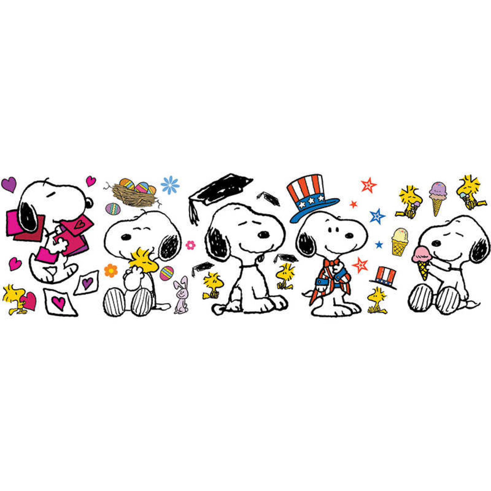 Spring/Summer “Snoopy Pose” Bulletin Board Set