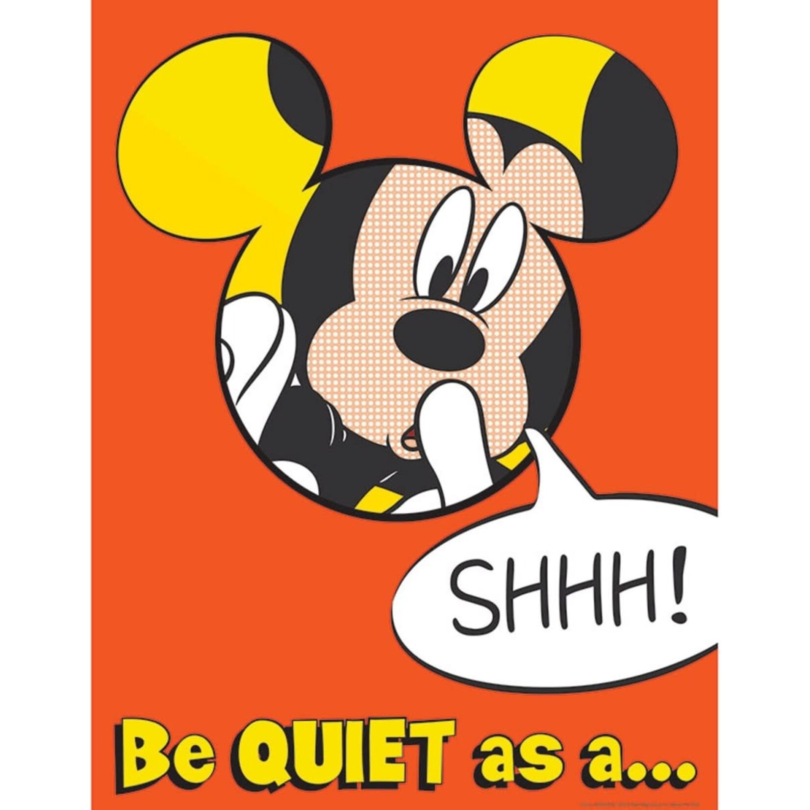 Mickey Quiet As A Mouse Poster 17x22