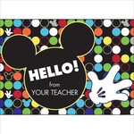 Geo Mickey Hello From Your Teacher Cards