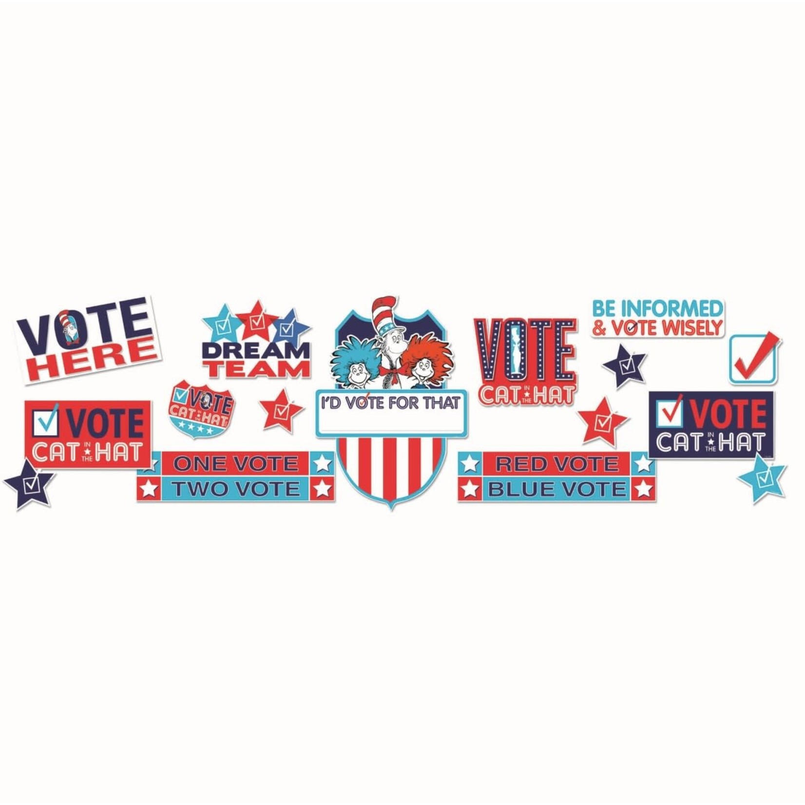 Dr Seuss Cat In The Hat For President Bulletin Board Set