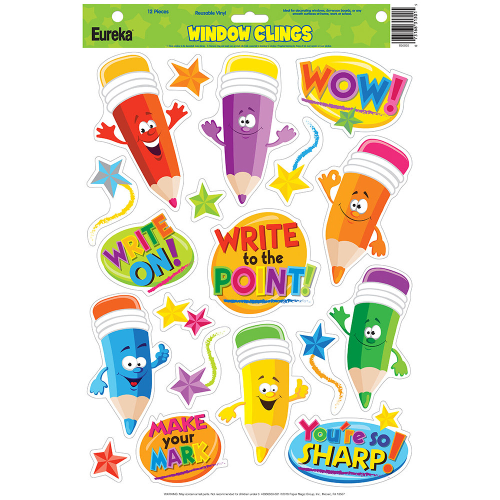 Pencils Window Clings