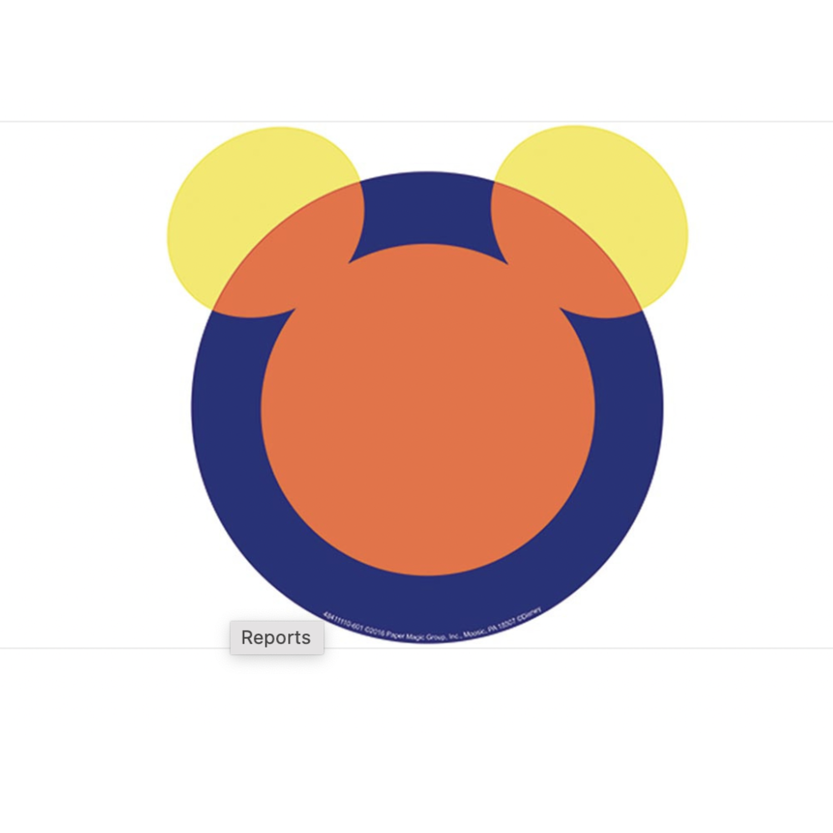 CLM Geo Mickey Paper Cut Outs