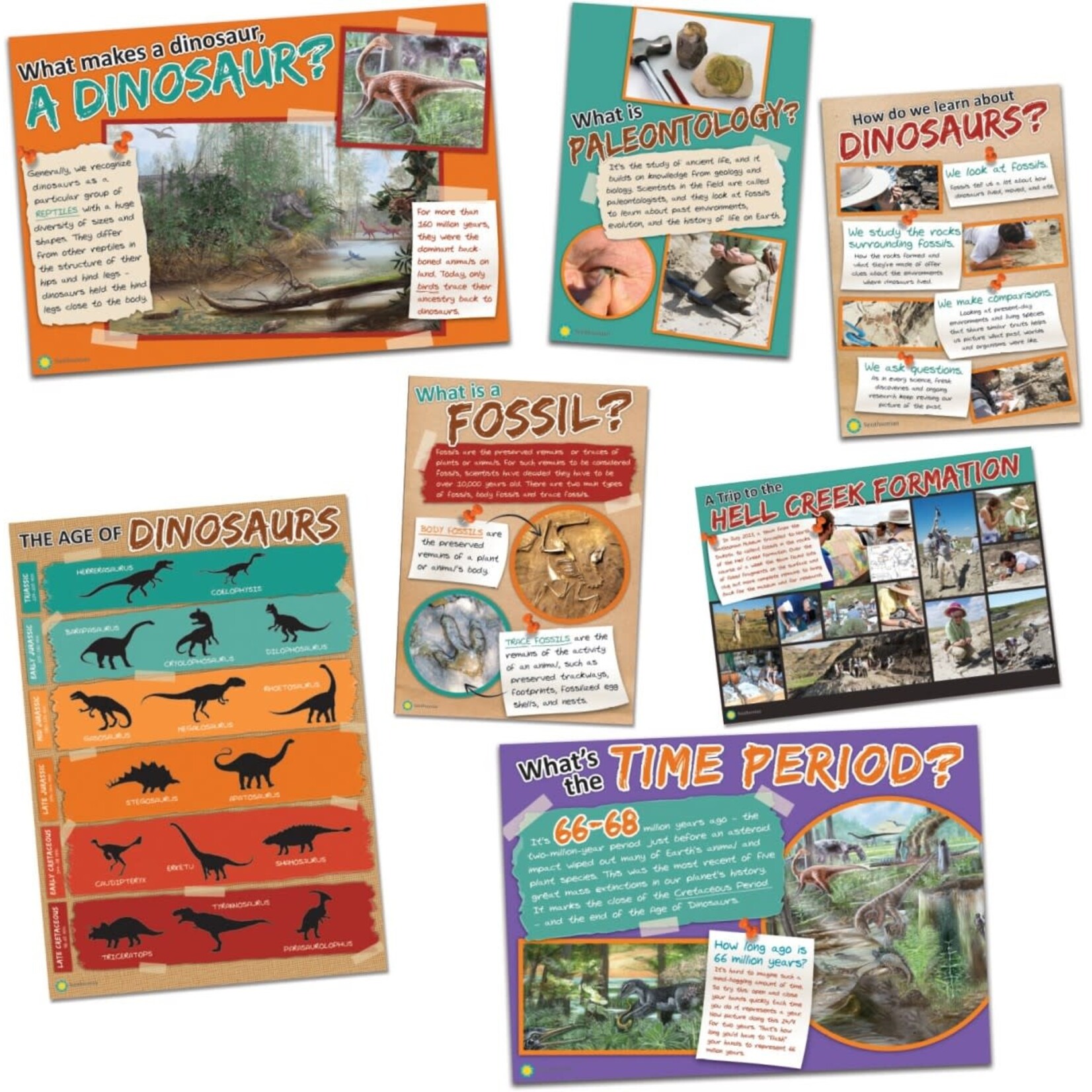 Smithsonian What Makes A Dino A Dino General Bulletin Board Set