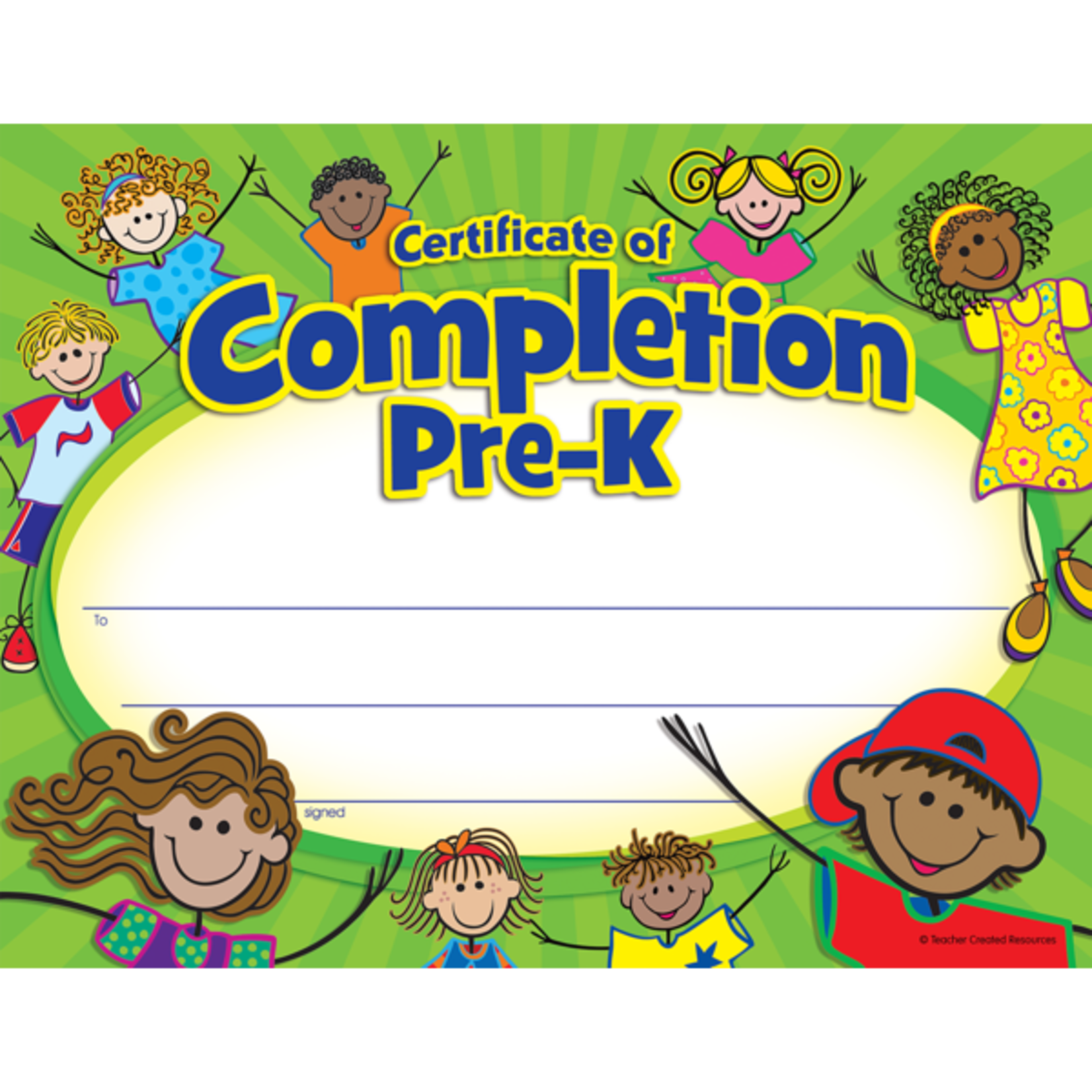 TEACHER CREATED RESOURCES Pre-K Certificate of Completion
