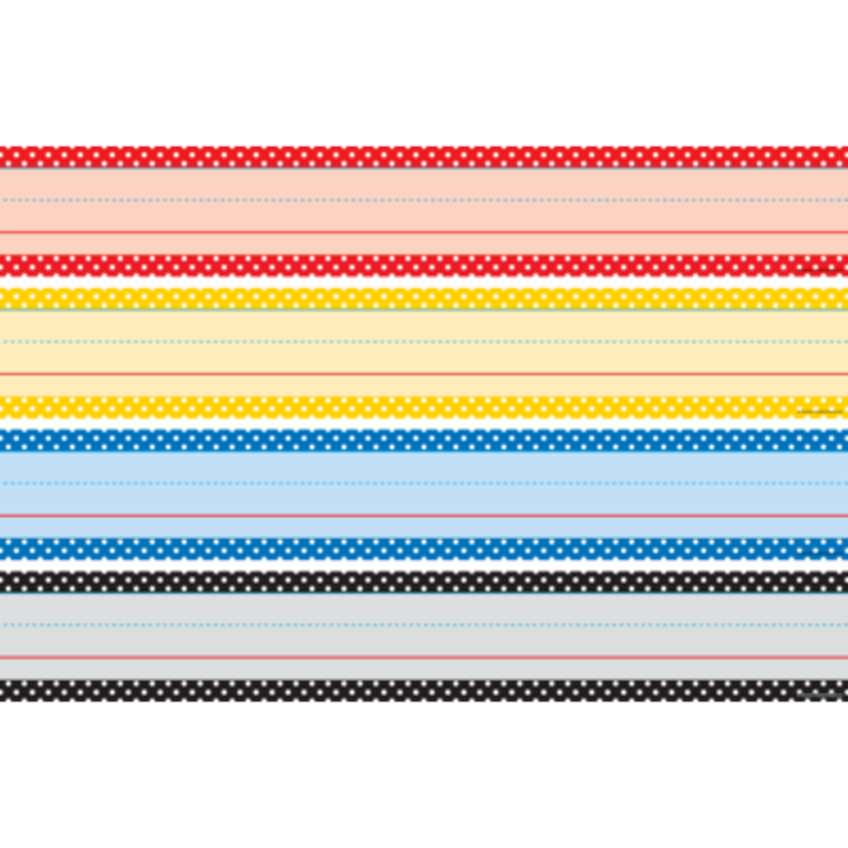 TEACHER CREATED RESOURCES Classic Colors Polka Dots Sentence Strips