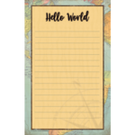TEACHER CREATED RESOURCES Travel the Map Notepad