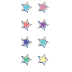 TEACHER CREATED RESOURCES Colorful Stars Mini Stickers Iridescent