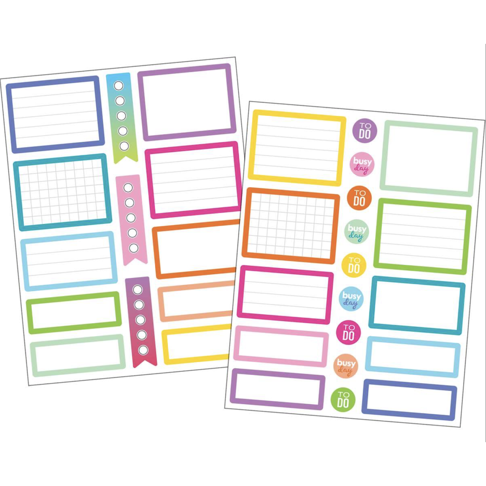 TEACHER CREATED RESOURCES CLM Colorful Labels Planner Stickers