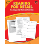 TEACHER CREATED RESOURCES Reading Comprehension Book Reading for Details Red Level